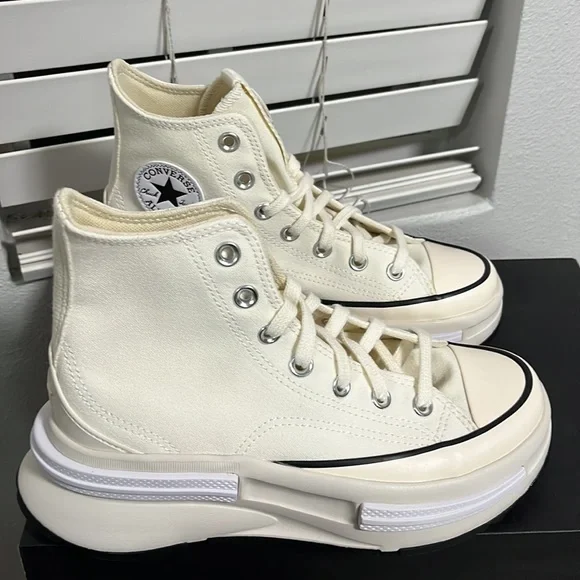 NWT Converse Women's Run Star Legacy CX Shoes - Off white - High Top - A00868C - Picture 12 of 12